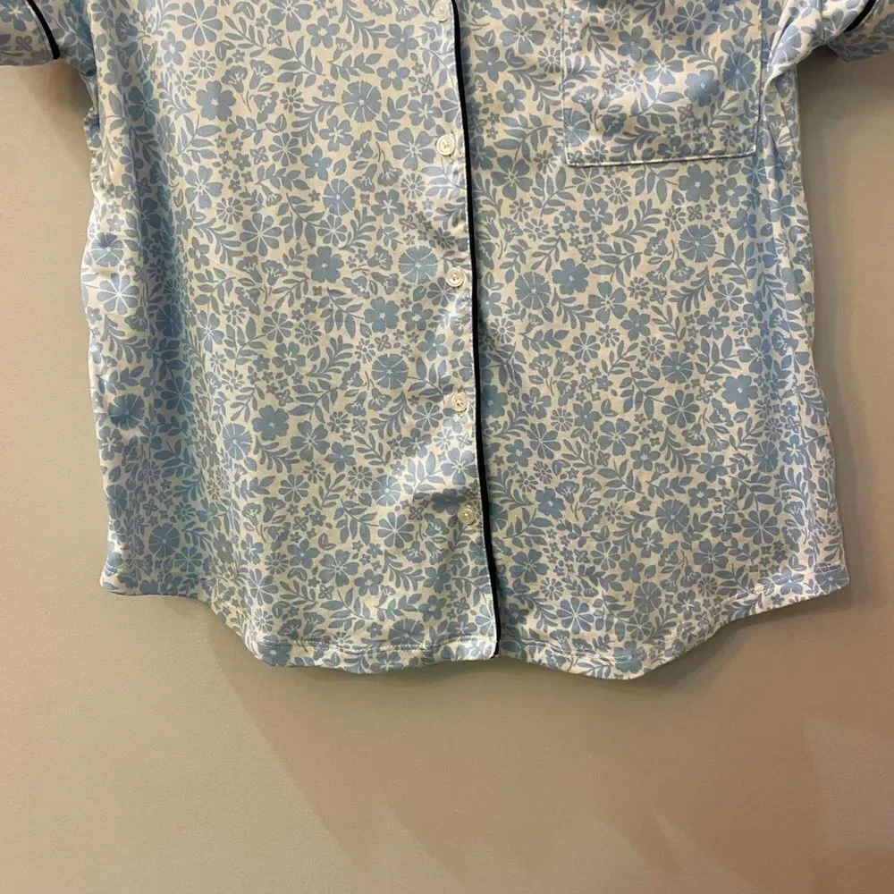 Kate Spade White Floral Top Pajama Women Size M